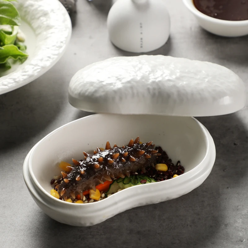 Creative Hotel Tableware Restaurant Special Plate Fusion Artistic Concept Dishes Ceramic Special-shaped Bowl
Creative Hotel Tableware Restaurant Special Plate Fusion Artistic Concept Dishes Ceramic Special-shaped Bowl