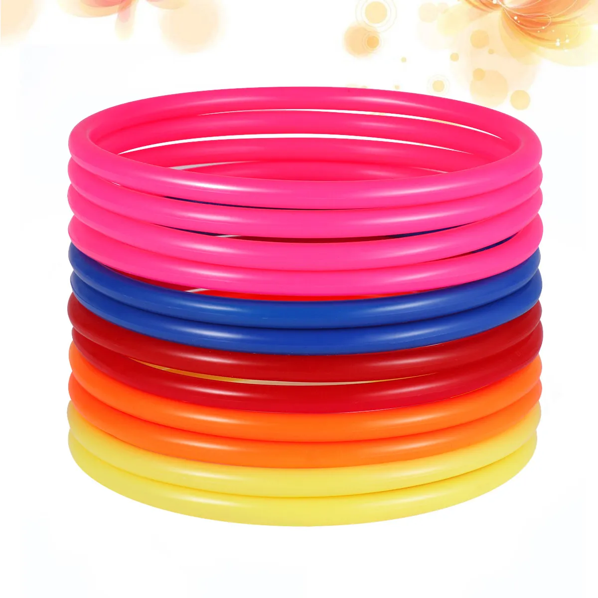 32Pcs 8cm Plastic Toss Rings Multicolor Kids Educational Exercise Props Smooth Edges Durable Nonodor Handeye Coordination
32Pcs 8cm Plastic Toss Rings Multicolor Kids Educational Exercise Props Smooth Edges Durable Nonodor Handeye Coordination