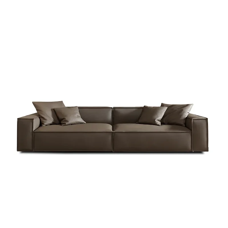 Sofa small apartment leather cream wind straight row simple leather fabric
Sofa small apartment leather cream wind straight row simple leather fabric