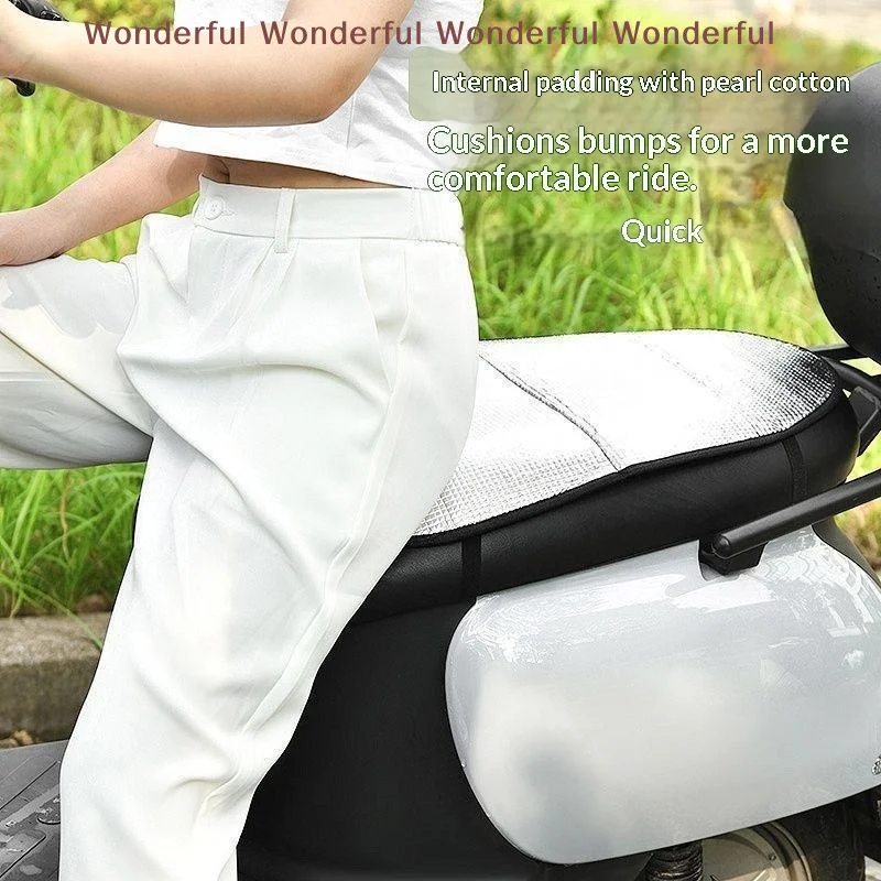 Motorcycle Electric Bikes Summer Sun Protection Seat Pad Reflective Aluminum Insulation Waterproof Heat Cushion
Motorcycle Electric Bikes Summer Sun Protection Seat Pad Reflective Aluminum Insulation Waterproof Heat Cushion