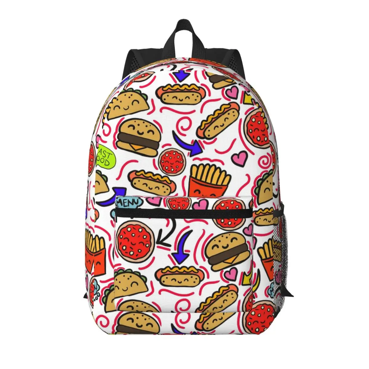 French Fries Hamburgers And Hot Dogs Student Backpack School Bag Hiking Travel Daypack for Men Women Bookbag Shoulder Bags
French Fries Hamburgers And Hot Dogs Student Backpack School Bag Hiking Travel Daypack for Men Women Bookbag Shoulder Bags