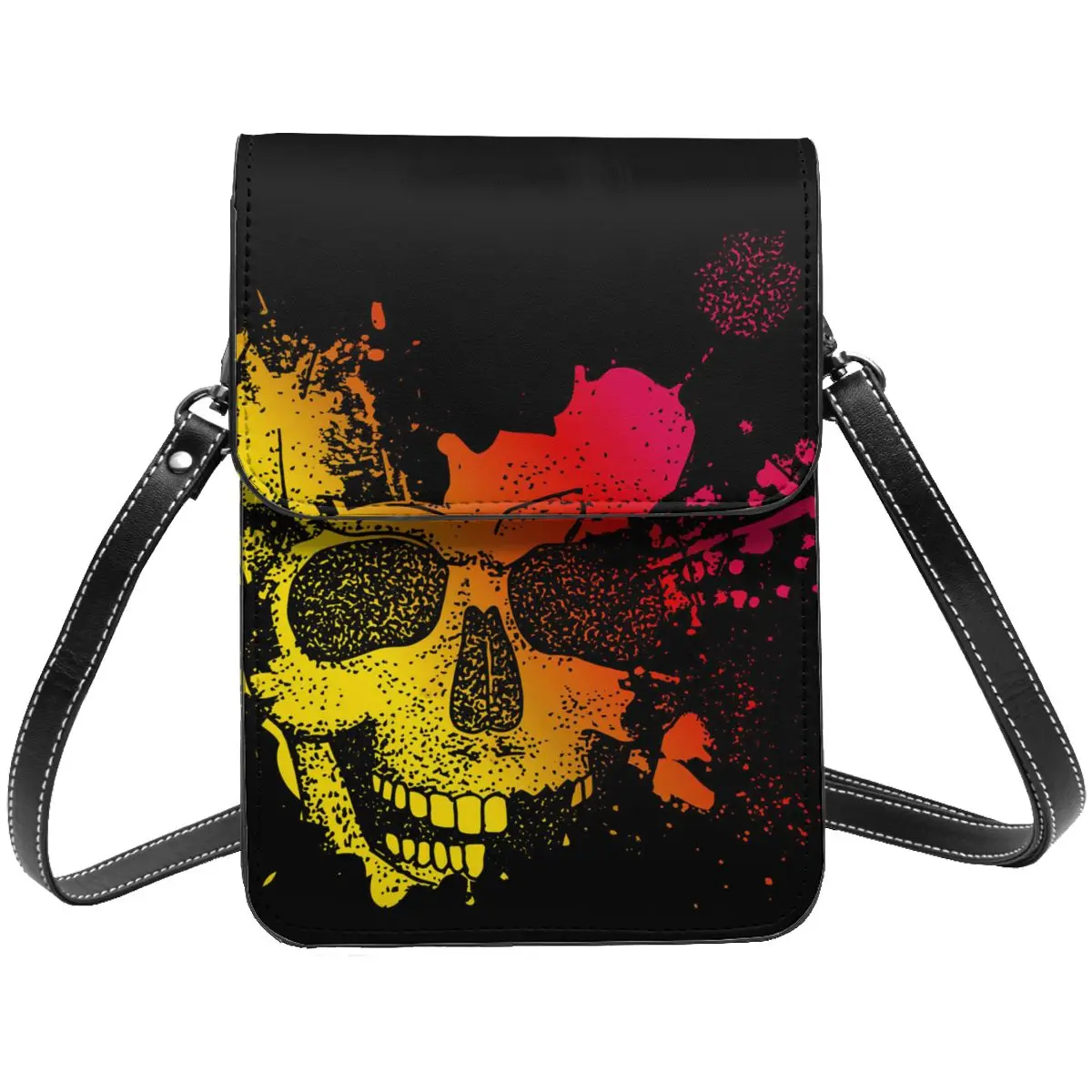 Splatter Skull Printed Shoulder Bag ink spatter colorful skull Retro Leather Shopping Mobile Phone Bag Student Fashion Bags
Splatter Skull Printed Shoulder Bag ink spatter colorful skull Retro Leather Shopping Mobile Phone Bag Student Fashion Bags