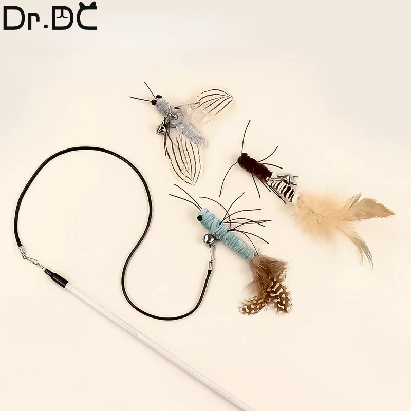 Dr.DC Teasing Cat Stick Head with or without Wire Stick Dragonfly Feather Cat Supplies Interactive Fun Pet Cat Toy Accessories
Dr.DC Teasing Cat Stick Head with or without Wire Stick Dragonfly Feather Cat Supplies Interactive Fun Pet Cat Toy Accessories