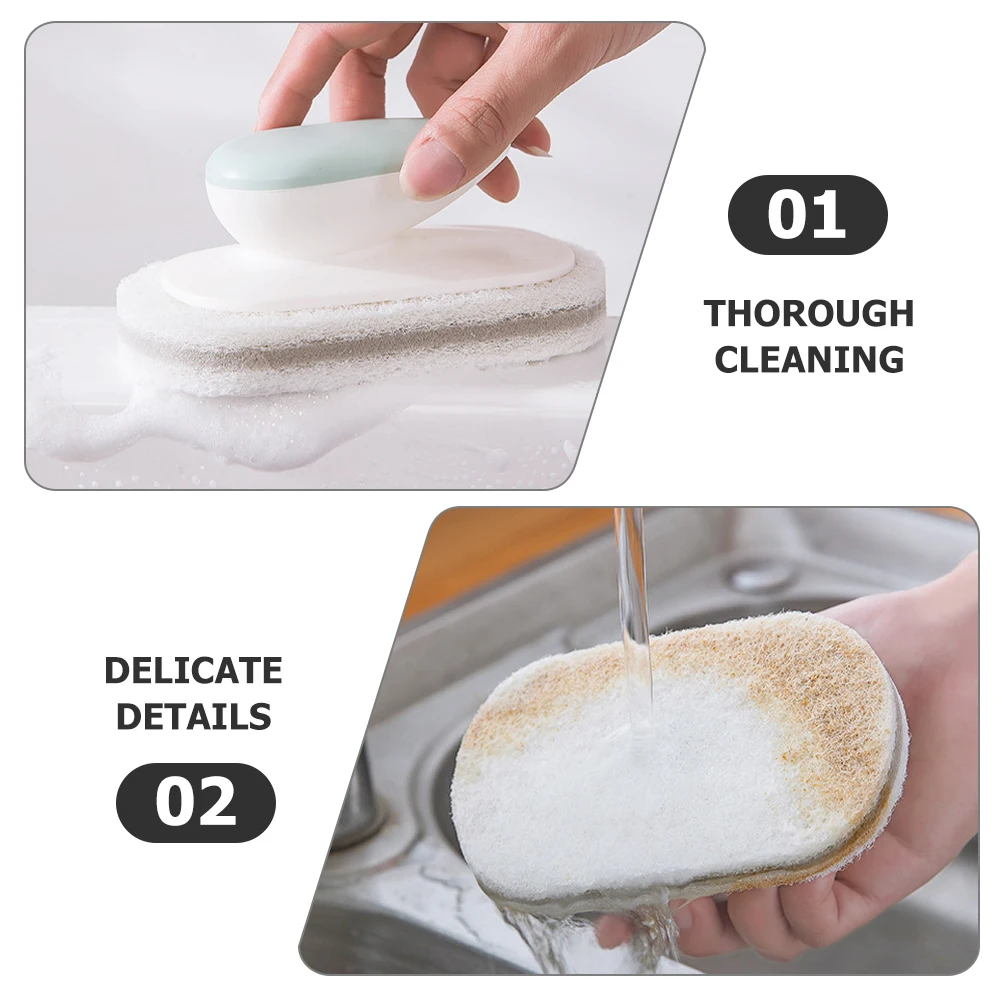 3 Pcs Kitchen Cleaning Brush Set Green Pink Gray Sponge Scrubbers for Dishes Tools Stove Sink Pots Pans Non Scratch PP Cloth
3 Pcs Kitchen Cleaning Brush Set Green Pink Gray Sponge Scrubbers for Dishes Tools Stove Sink Pots Pans Non Scratch PP Cloth