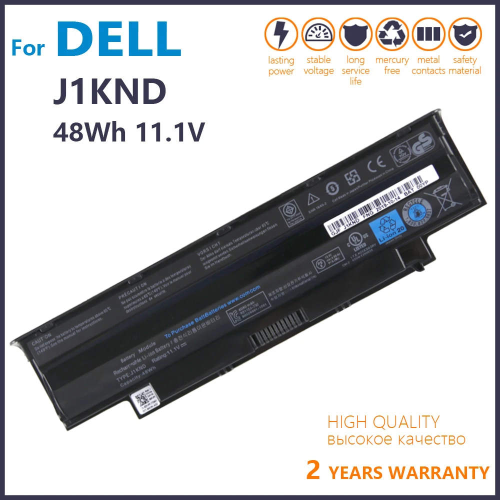 Genuine J1KND Laptop Battery for DELL Inspiron N4010 N3010 N3110 N4050 N4110 N5010 N5010D N5110 N7010 N7110 M501 M501R M511
Genuine J1KND Laptop Battery for DELL Inspiron N4010 N3010 N3110 N4050 N4110 N5010 N5010D N5110 N7010 N7110 M501 M501R M511