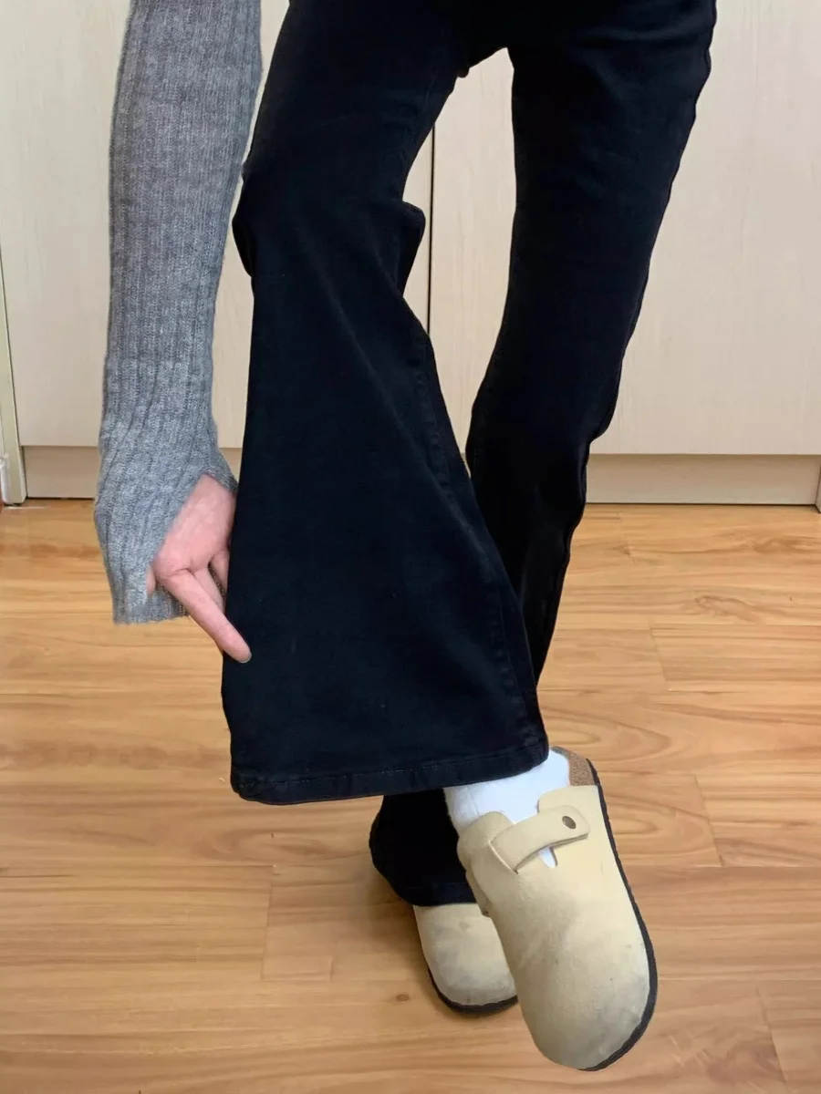Summer High Waist Bell Bot Jeans Women's plus Size Elastic Hoof Micro Flared Long Pants Slimming Effect Bla
Summer High Waist Bell Bot Jeans Women's plus Size Elastic Hoof Micro Flared Long Pants Slimming Effect Bla