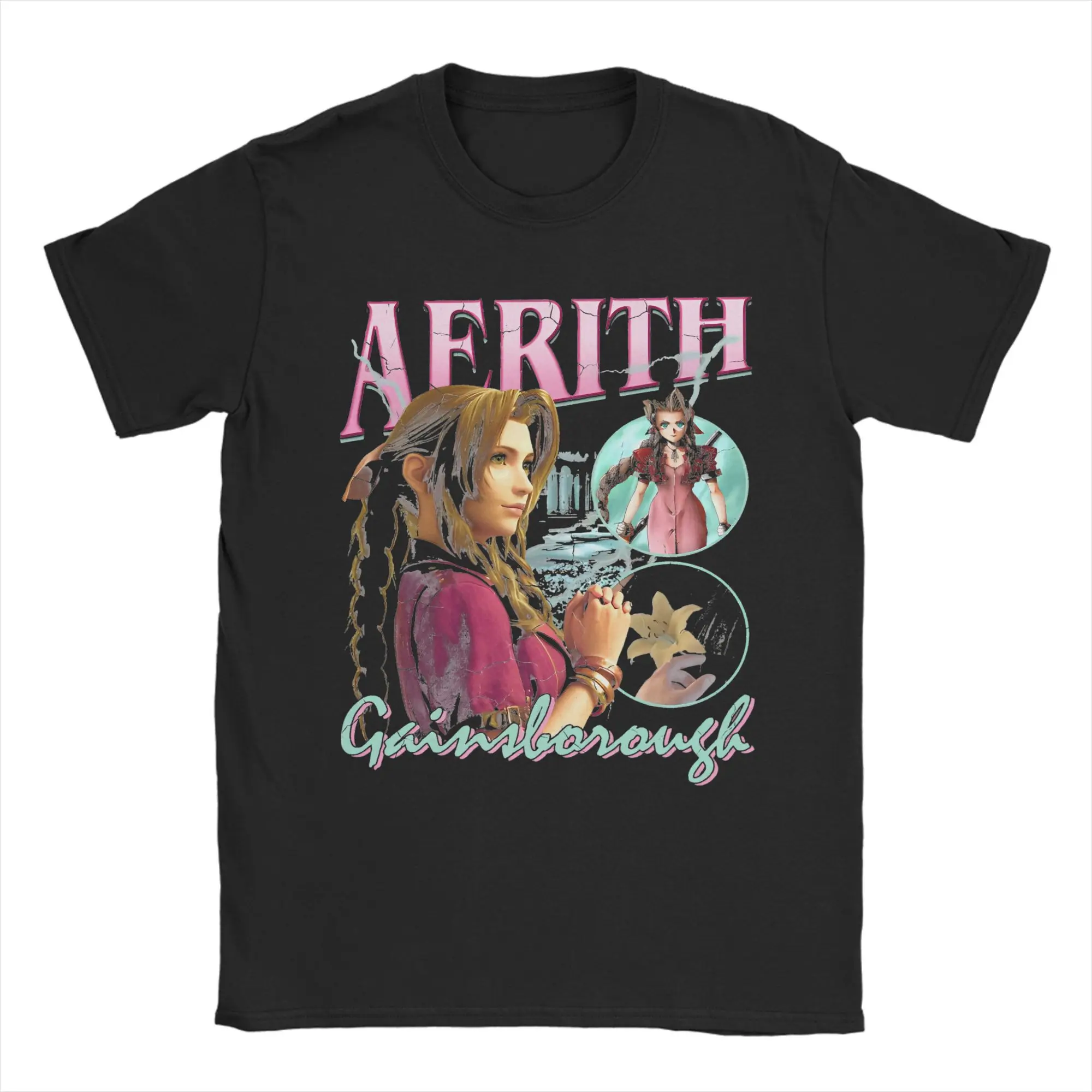 Футболка Aerith Gainsboro Final Fantasy 7, винтажная футболка из чистого хлопка для взрослых, летняя футболка с круглым вырезом в стиле Харадзюку, топы большого размера
Футболка Aerith Gainsboro Final Fantasy 7, винтажная футболка из чистого хлопка для взрослых, летняя футболка с круглым вырезом в стиле Харадзюку, топы большого размера