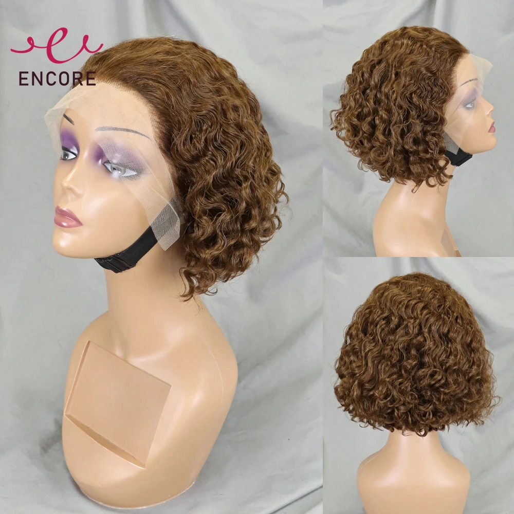 Chocolate Brown 16 Inch 200% Density Human Hair Wigs Transparent 13x4 Lace Frontal Bob Wigs Water Wave Brazilian Remy Hair Wigs
Chocolate Brown 16 Inch 200% Density Human Hair Wigs Transparent 13x4 Lace Frontal Bob Wigs Water Wave Brazilian Remy Hair Wigs