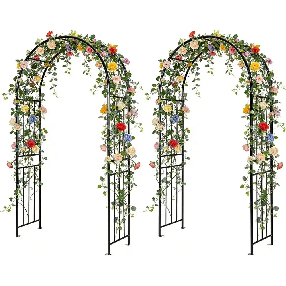 7.2t Garden Arch Arbor Trellis or ClimPlants, Set o 2 Metal Arch e Steel Arbor with 8 Stakes, Outdoor Archway or Wedding Bridal
7.2t Garden Arch Arbor Trellis or ClimPlants, Set o 2 Metal Arch e Steel Arbor with 8 Stakes, Outdoor Archway or Wedding Bridal