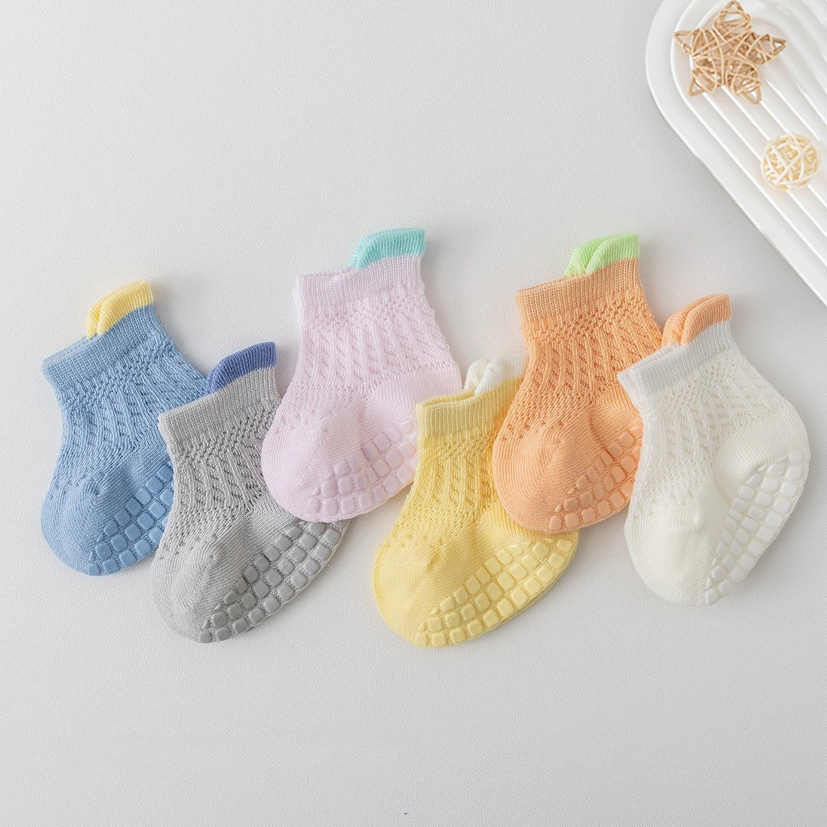 1/6 pairs of baby socks, new baby anti slip socks, summer thin baby floor socks
1/6 pairs of baby socks, new baby anti slip socks, summer thin baby floor socks