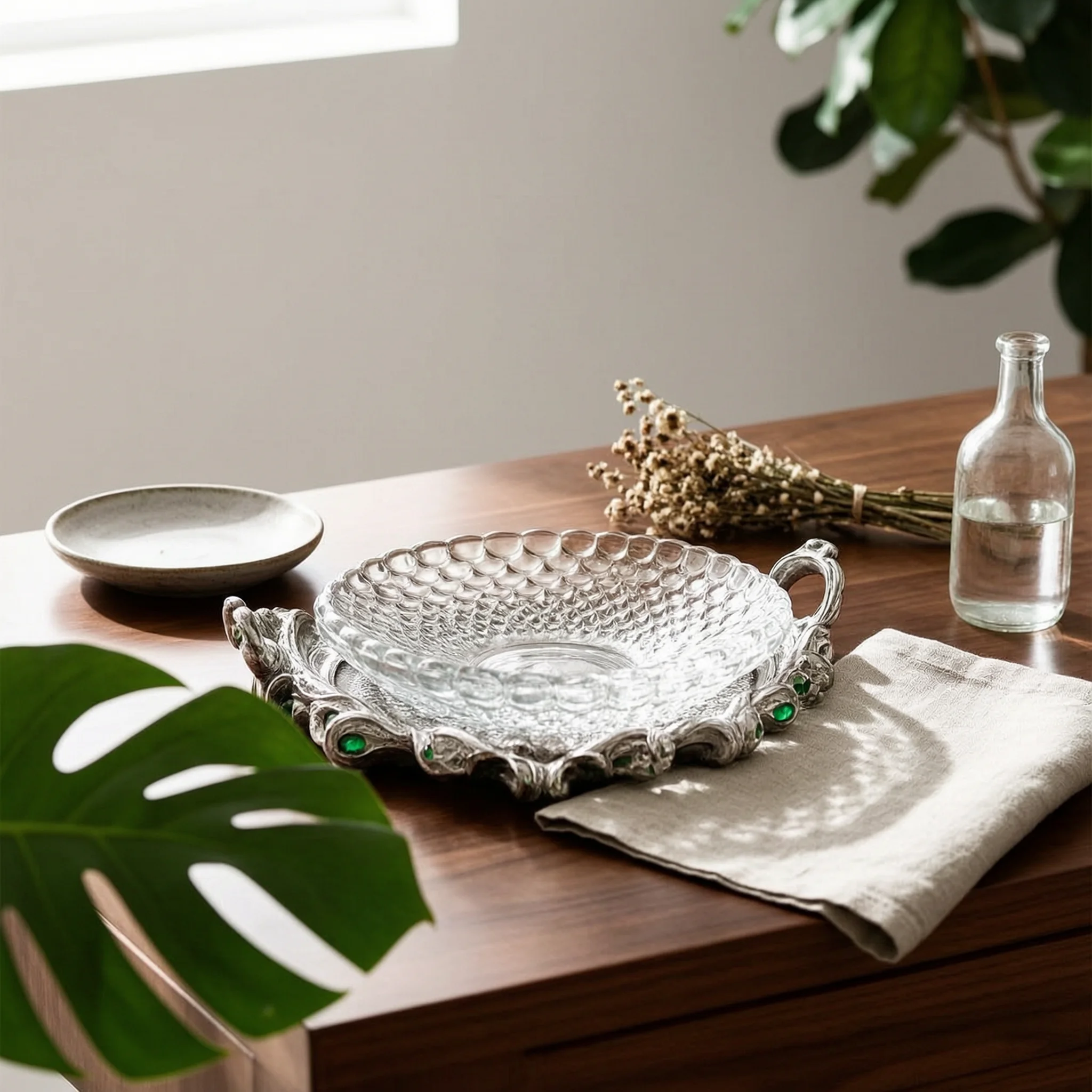 Peacock Fruit Tray European Design Phoenix Fruit Tray Peacock Glass Bowl Designed for Hotel Lobby, Living Room
Peacock Fruit Tray European Design Phoenix Fruit Tray Peacock Glass Bowl Designed for Hotel Lobby, Living Room
