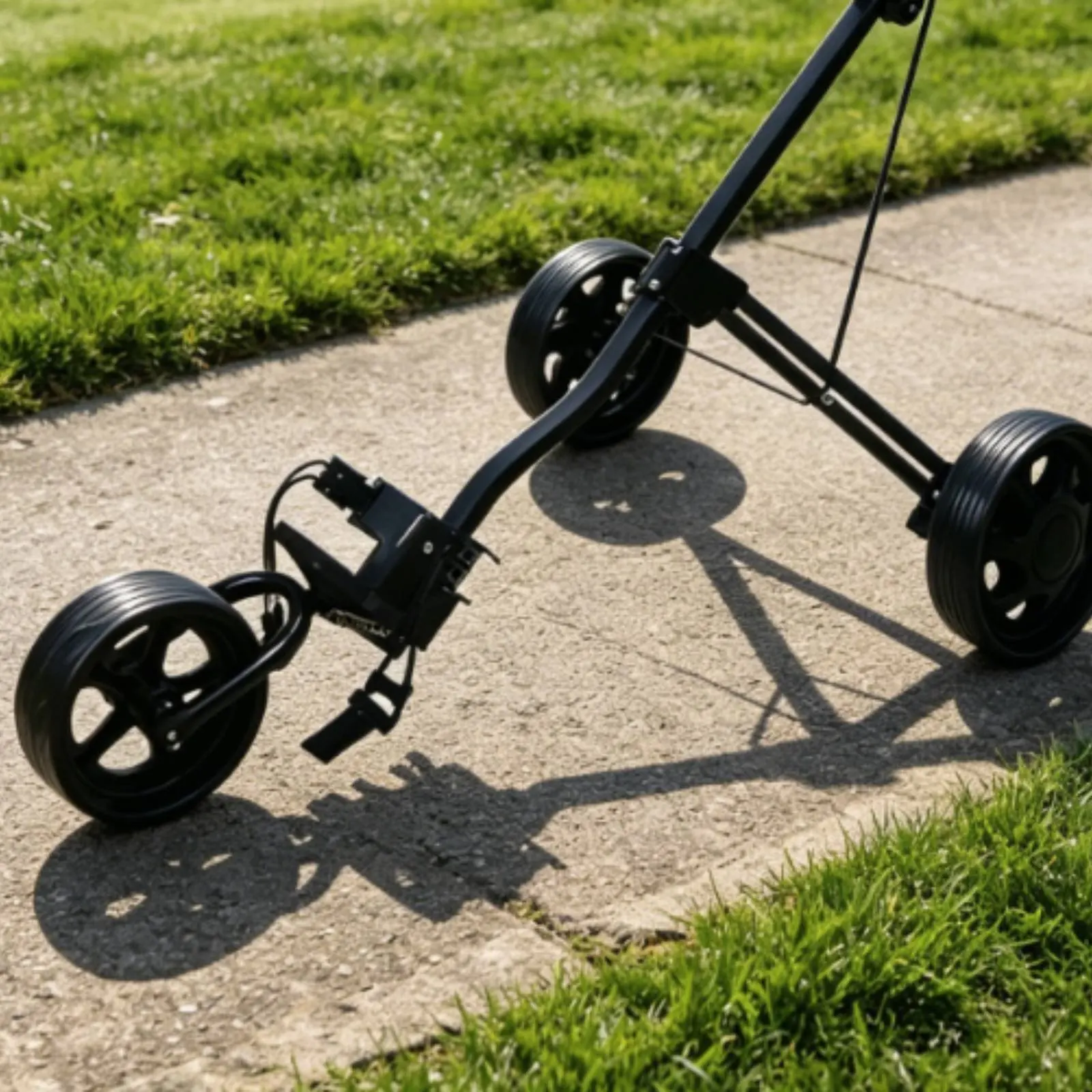 Foldable Golf Push Trolley Portable 3 Wheel Golf Trolley Sports Gear Foot Brake Drink Holder for Golfers
Foldable Golf Push Trolley Portable 3 Wheel Golf Trolley Sports Gear Foot Brake Drink Holder for Golfers