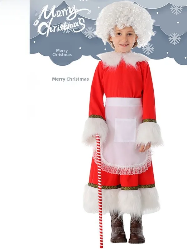 Children's Performance Costume Stage Performance loween Par Outfit Claus Lady Cisas Theme Polyester Fiber Dr
Children's Performance Costume Stage Performance loween Par Outfit Claus Lady Cisas Theme Polyester Fiber Dr