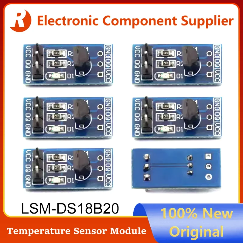 5Pcs DS18B20 Temperature Measurement Module Temperature Control Switch Temperature Sensor Module Application Development Board
5Pcs DS18B20 Temperature Measurement Module Temperature Control Switch Temperature Sensor Module Application Development Board