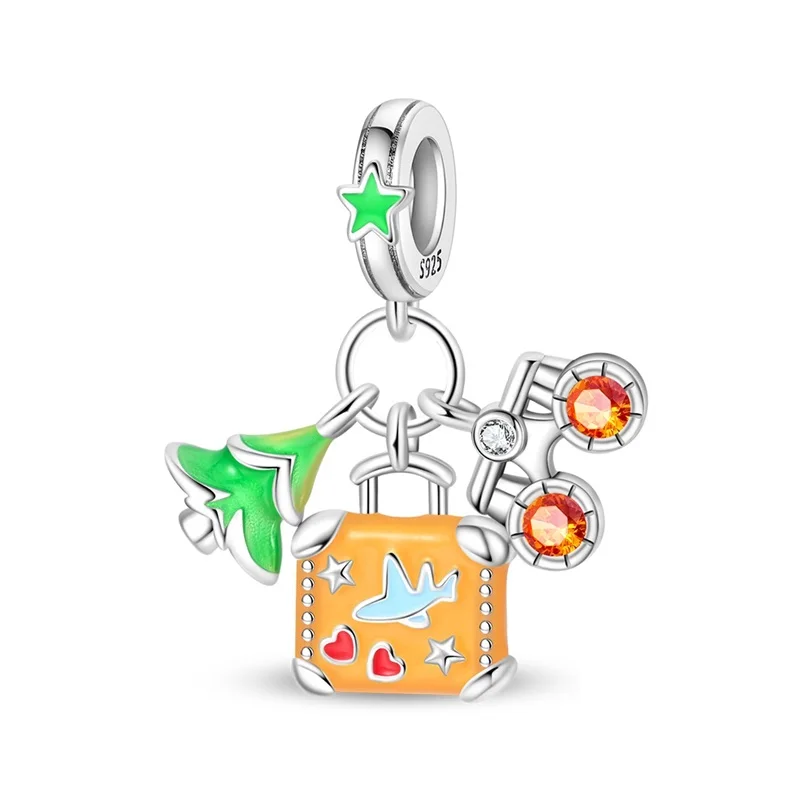 Original 925 Sterling Silver Jungle Adventure Charms Beads Sparkling CZ Zircon Dangle Fit Bracelet DIY For Women Jewelry Gifts
Original 925 Sterling Silver Jungle Adventure Charms Beads Sparkling CZ Zircon Dangle Fit Bracelet DIY For Women Jewelry Gifts