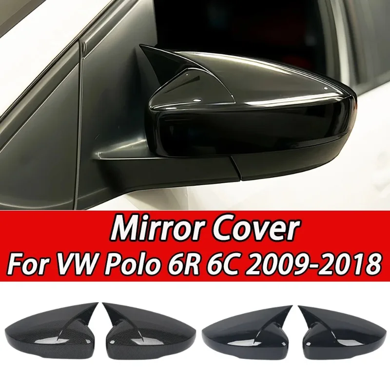 For VW Polo MK5 6R 6C 2009-2018 Side Mirror Cover Cap ABS Plastic Glossy Black/Carbon Look Horn Style Exterior Car Accessories
For VW Polo MK5 6R 6C 2009-2018 Side Mirror Cover Cap ABS Plastic Glossy Black/Carbon Look Horn Style Exterior Car Accessories