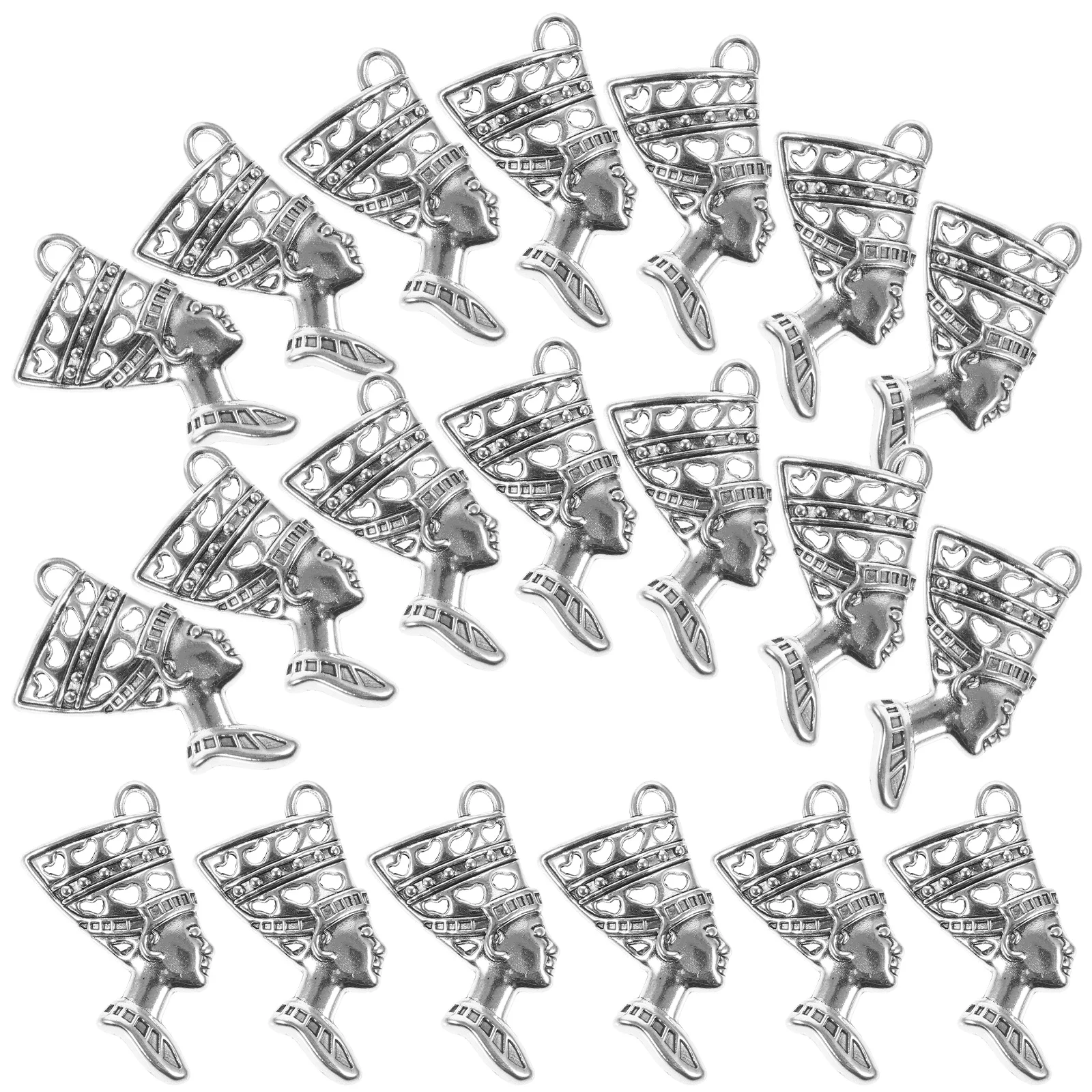 20 Pcs Queen Portrait Pendant Alloy Charm DIY Making Charms Jewelry Egyptian Necklace
20 Pcs Queen Portrait Pendant Alloy Charm DIY Making Charms Jewelry Egyptian Necklace