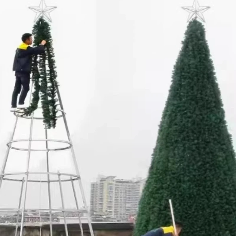 Large Christmas tree Outdoor new frame tree 6/8/10 meters Christmas shopping mall decoration luminous ornament oversized tree
Large Christmas tree Outdoor new frame tree 6/8/10 meters Christmas shopping mall decoration luminous ornament oversized tree