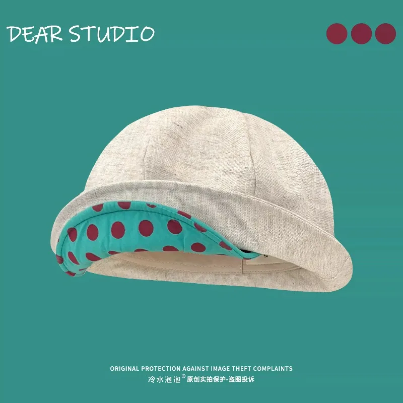 Niche Retro Polka-dot Double Brim Design Cloud Berets for Women Spring Summer Travel Sun Protection Literary Newsboy Hats
Niche Retro Polka-dot Double Brim Design Cloud Berets for Women Spring Summer Travel Sun Protection Literary Newsboy Hats