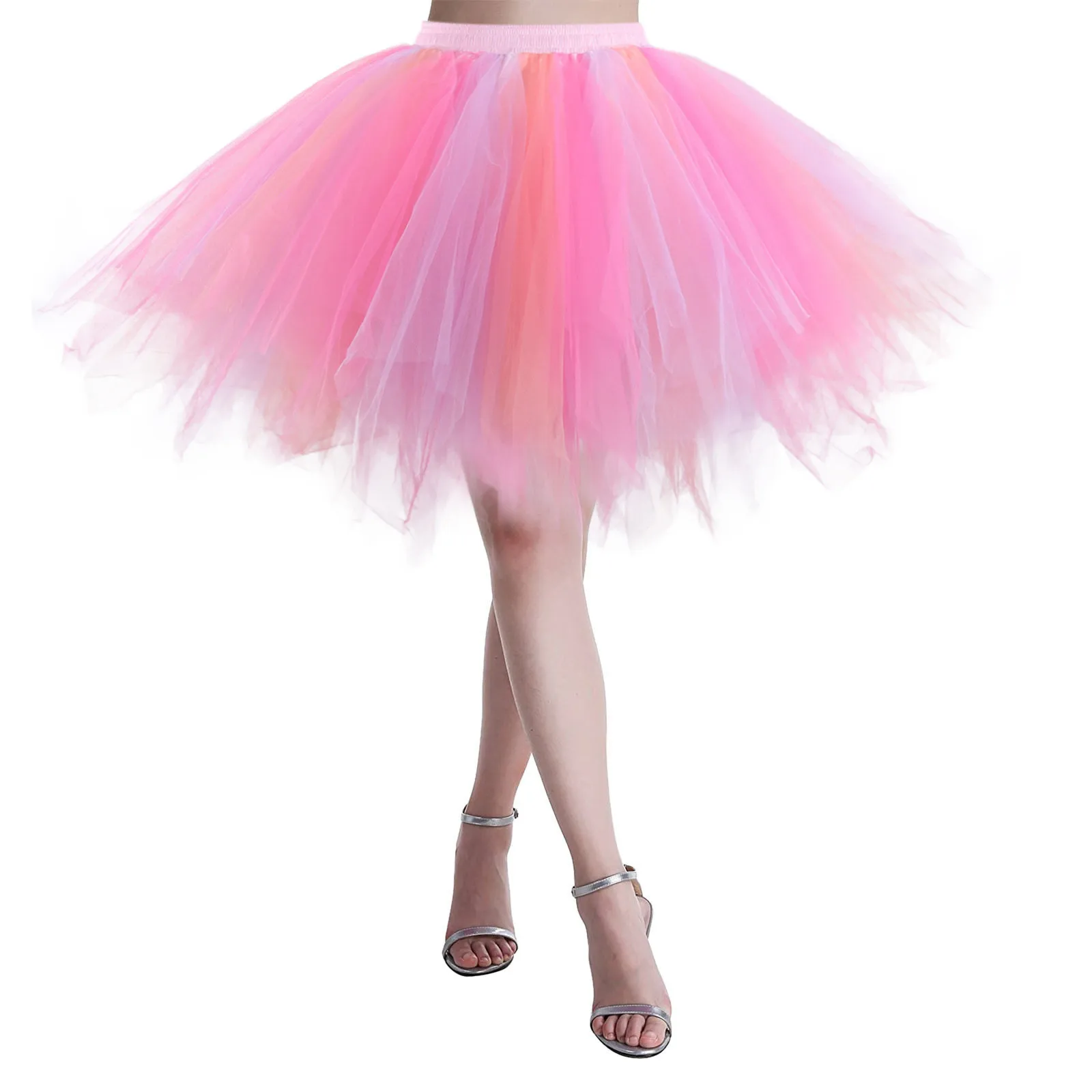 Women Dance Mini Tulle Skirt Party Patchwork Candy-Colored Party Costume Tutu Ballet Skirts Lolita Petticoat Puffy Skirts
Women Dance Mini Tulle Skirt Party Patchwork Candy-Colored Party Costume Tutu Ballet Skirts Lolita Petticoat Puffy Skirts