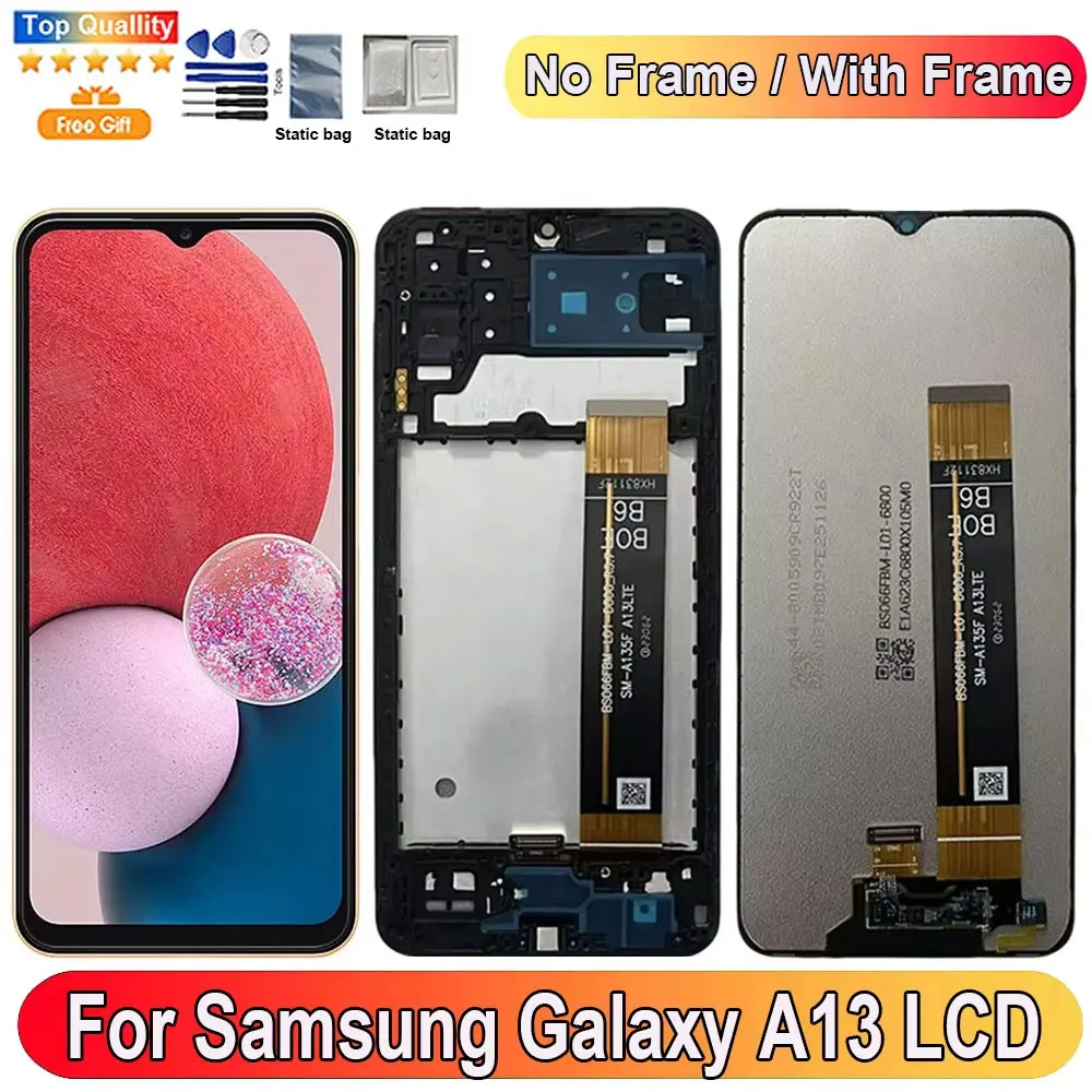 6.6''For Samsung Galaxy A13 LCD Display Screen Touch Panel Digitizer Replacement Parts For Samsung A13 A135F Screen With Frame
6.6''For Samsung Galaxy A13 LCD Display Screen Touch Panel Digitizer Replacement Parts For Samsung A13 A135F Screen With Frame