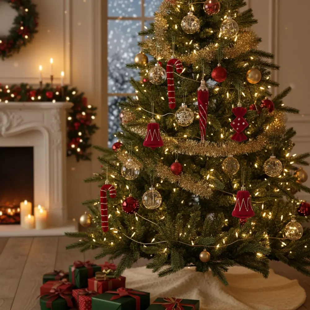 2pcs Festival Supplies Red Christmas Tree Pendants Flocked Bow Bell Candy Cane Pendants Lollipop Xmas Tree Pendant Party Decor
2pcs Festival Supplies Red Christmas Tree Pendants Flocked Bow Bell Candy Cane Pendants Lollipop Xmas Tree Pendant Party Decor