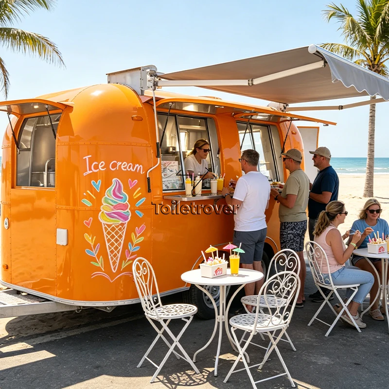 High Quality Ice Cream Food Cart Commercial Food Trailer Fully Equipped Food Truck Outdoor Mobile Food Truck Trailer For Sale
High Quality Ice Cream Food Cart Commercial Food Trailer Fully Equipped Food Truck Outdoor Mobile Food Truck Trailer For Sale