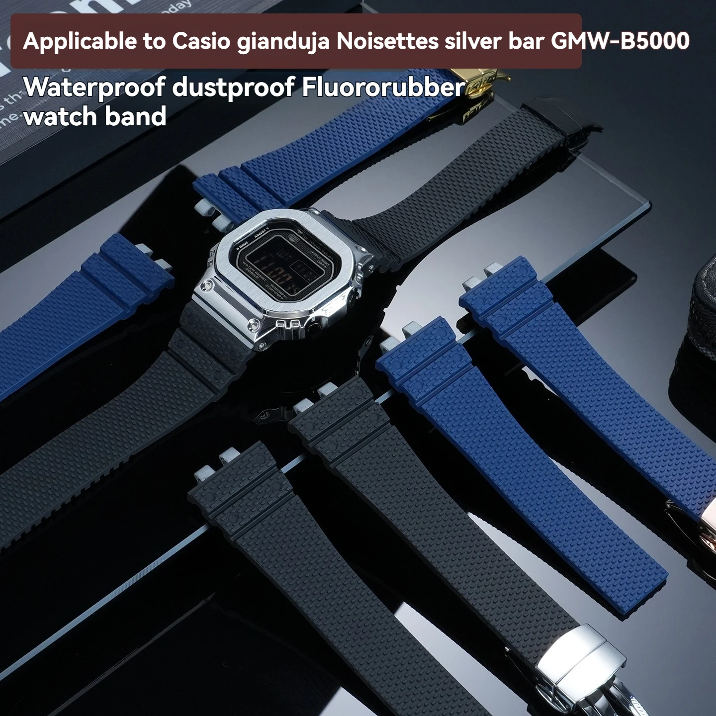 Ремешок для часов Casio GMW-B5000, GMW-B5000, GM-B2100, мужской спортивный водонепроницаемый, черный, из фторкаучука
Ремешок для часов Casio GMW-B5000, GMW-B5000, GM-B2100, мужской спортивный водонепроницаемый, черный, из фторкаучука