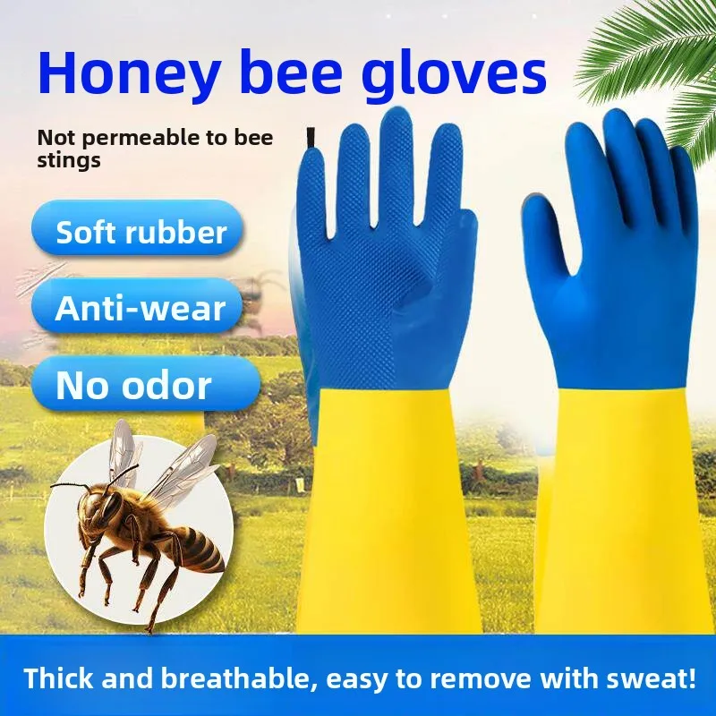 Thickened Latex Beekeeping Gloves Bee Sting Protection Breathable Protective Long Gloves for Honey Bees And Yellow Jackets
Thickened Latex Beekeeping Gloves Bee Sting Protection Breathable Protective Long Gloves for Honey Bees And Yellow Jackets
