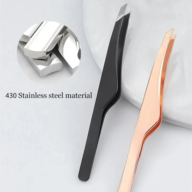 Stainless Steel Eyebrow Clip Eyelashes Double Eyelid Sticker Tweezers Makeup Tools Slant Tip Hair Removal Tweezers Beauty Tools
Stainless Steel Eyebrow Clip Eyelashes Double Eyelid Sticker Tweezers Makeup Tools Slant Tip Hair Removal Tweezers Beauty Tools