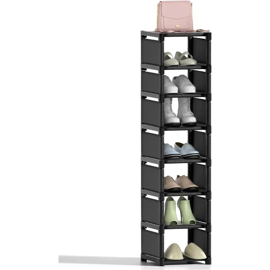 8Tier Shoe Rack OrganizerVertical Narrow Space Saving Storage Metal Free Standing Corner Shelf for Closet Entryway Bedroom Gara
8Tier Shoe Rack OrganizerVertical Narrow Space Saving Storage Metal Free Standing Corner Shelf for Closet Entryway Bedroom Gara