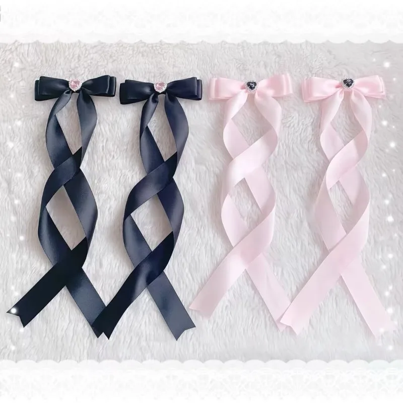 Милая девушка ручной работы в японском стиле Kawaii заколки для волос со стразами в форме сердца длинная лента двойной хвост заколка для волос-бабочка
Милая девушка ручной работы в японском стиле Kawaii заколки для волос со стразами в форме сердца длинная лента двойной хвост заколка для волос-бабочка