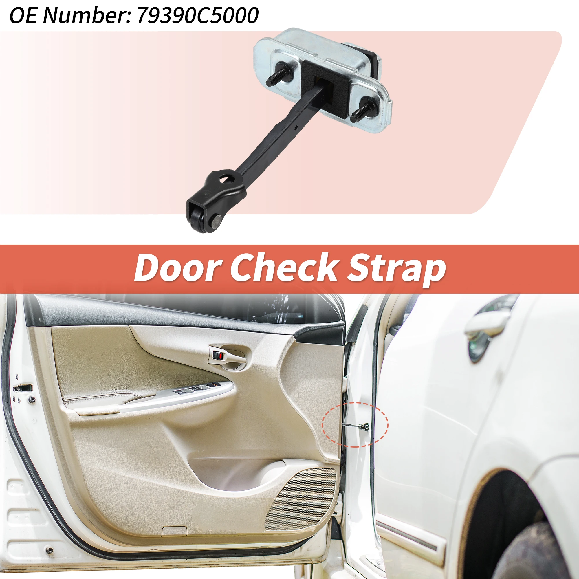 UXCELL No.79390C5000 Front Right Door Check Strap for Kia Sorento 2016-2017 1 pcs
UXCELL No.79390C5000 Front Right Door Check Strap for Kia Sorento 2016-2017 1 pcs