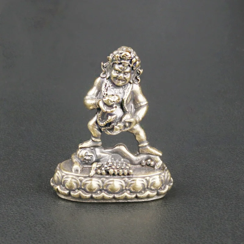 Retro brass Black Jambhala desktop ornament Tibetan Buddha statue Five ways God of Wealth handicraft statue
Retro brass Black Jambhala desktop ornament Tibetan Buddha statue Five ways God of Wealth handicraft statue