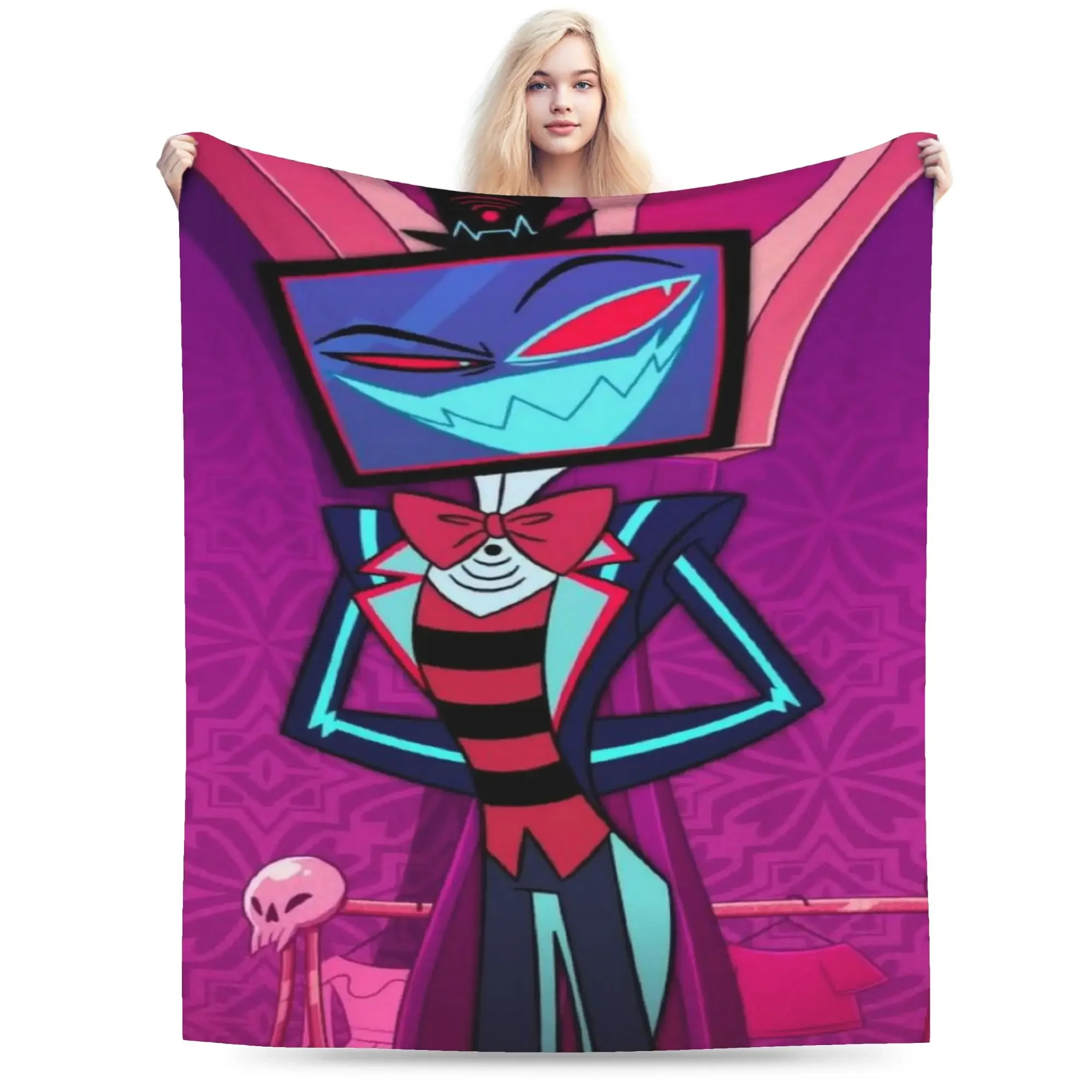 Плед Hazbin Hotel Alastor Vox: Мягкое велюровое одеяло для дивана, кровати и софы
Плед Hazbin Hotel Alastor Vox: Мягкое велюровое одеяло для дивана, кровати и софы