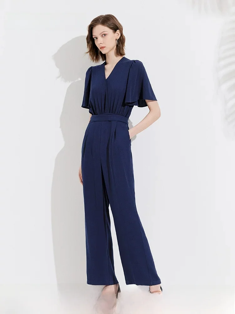 MeetMetro Casual Loose V-Neck One-Piece Suit for Women Summer New Fashion High Waist Long Pants Polyester Fiber
MeetMetro Casual Loose V-Neck One-Piece Suit for Women Summer New Fashion High Waist Long Pants Polyester Fiber