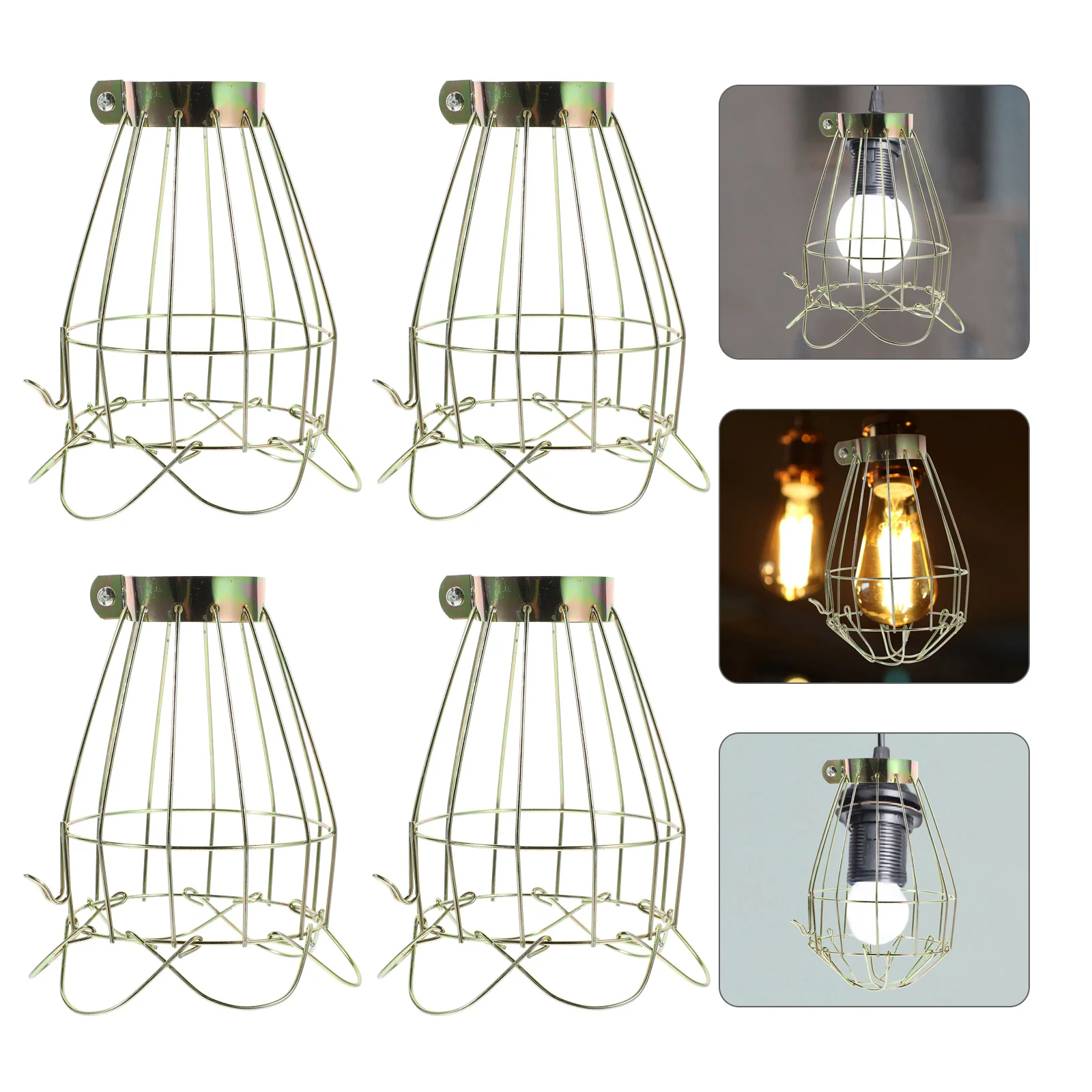 4 Pcs Vintage Bird Cage Lantern Metal Lamp Bulb Guard Elegant Hanging Light Cover for Home Living Room Industrial Decor
4 Pcs Vintage Bird Cage Lantern Metal Lamp Bulb Guard Elegant Hanging Light Cover for Home Living Room Industrial Decor