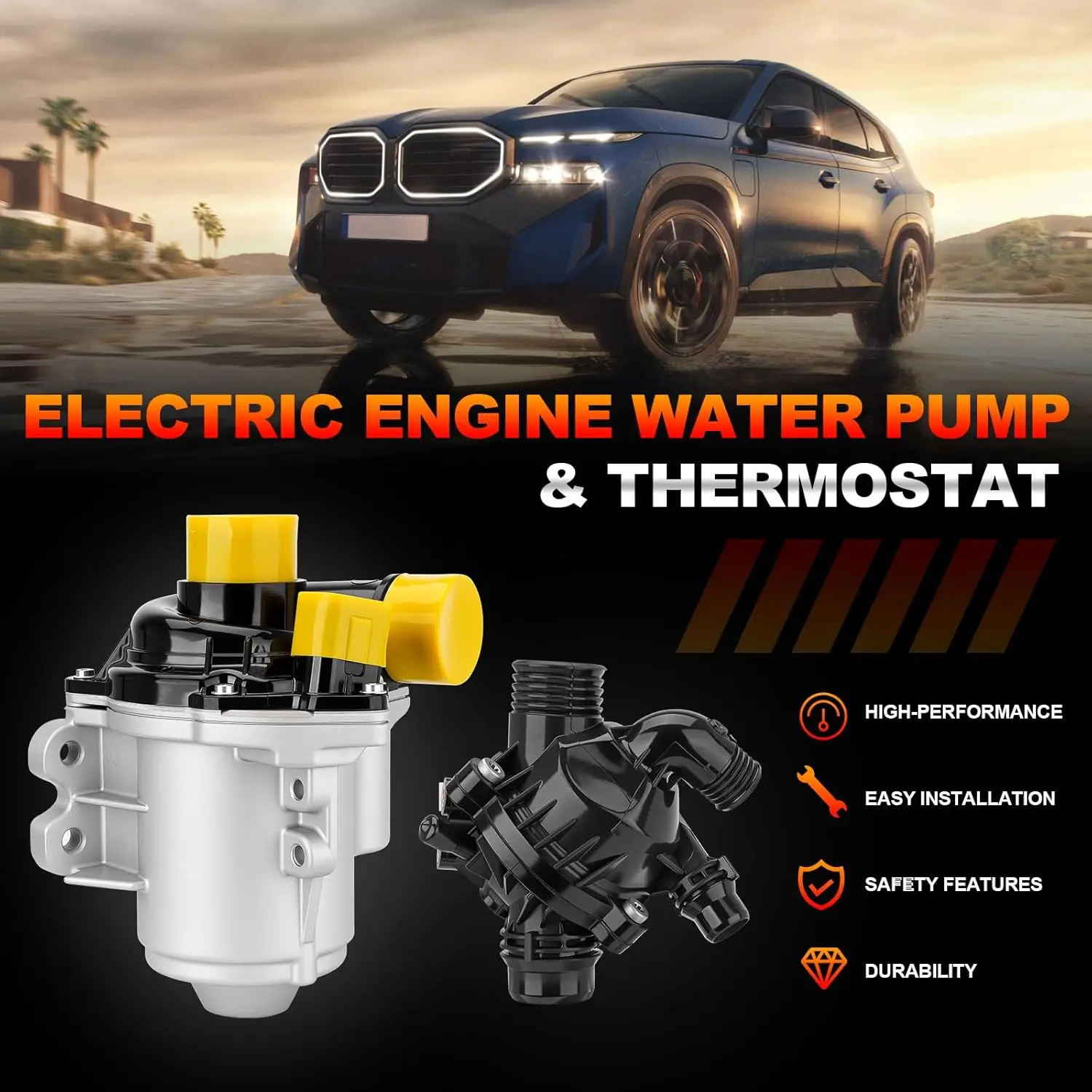 11517632426 Electric Water Pump 11537601158 Thermostat For BMW 135i 135is 335i 335is 335i xDrive X1 X5 X6 3.0 L6 N55 11537550172
11517632426 Electric Water Pump 11537601158 Thermostat For BMW 135i 135is 335i 335is 335i xDrive X1 X5 X6 3.0 L6 N55 11537550172