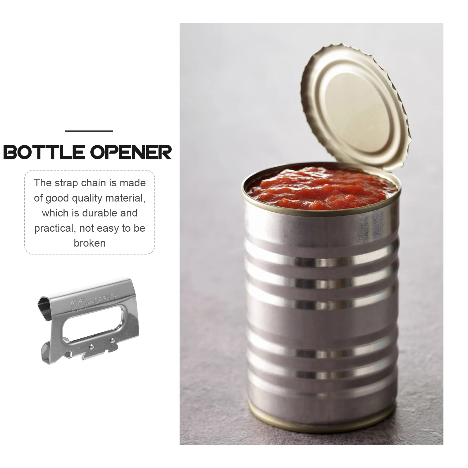 Compact Bottle Opener Stainless Steel Multi-Function Can Opener for Beer Wine Easy Open Lid Portable Kitchen Bar Accessory
Compact Bottle Opener Stainless Steel Multi-Function Can Opener for Beer Wine Easy Open Lid Portable Kitchen Bar Accessory