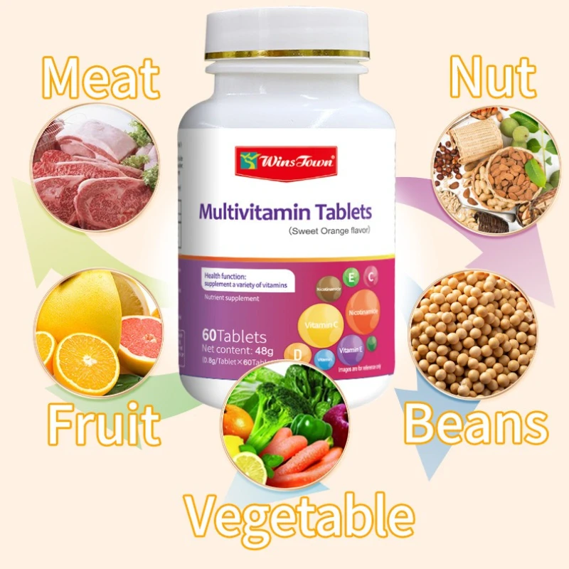 1 bottle multivitamin tablets to supplement nutrition maintain normal vision regulate nervous system function improve immunity
1 bottle multivitamin tablets to supplement nutrition maintain normal vision regulate nervous system function improve immunity