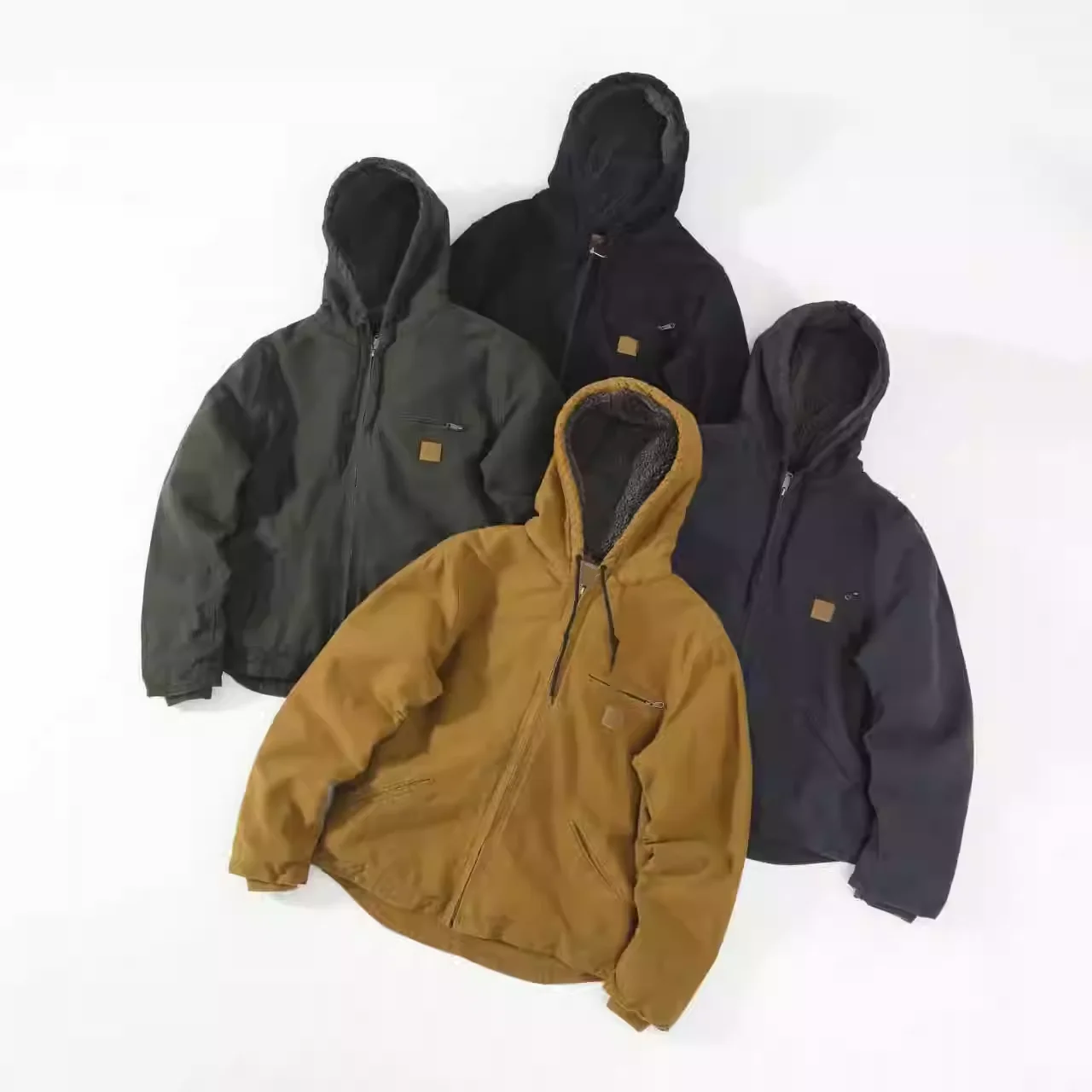 Retro Waed Fce Lined Thiened Lamb Fur Jaet Hooded Casual Workwear Coat for Teens Cleanfit Sle Pure Color Design
Retro Waed Fce Lined Thiened Lamb Fur Jaet Hooded Casual Workwear Coat for Teens Cleanfit Sle Pure Color Design