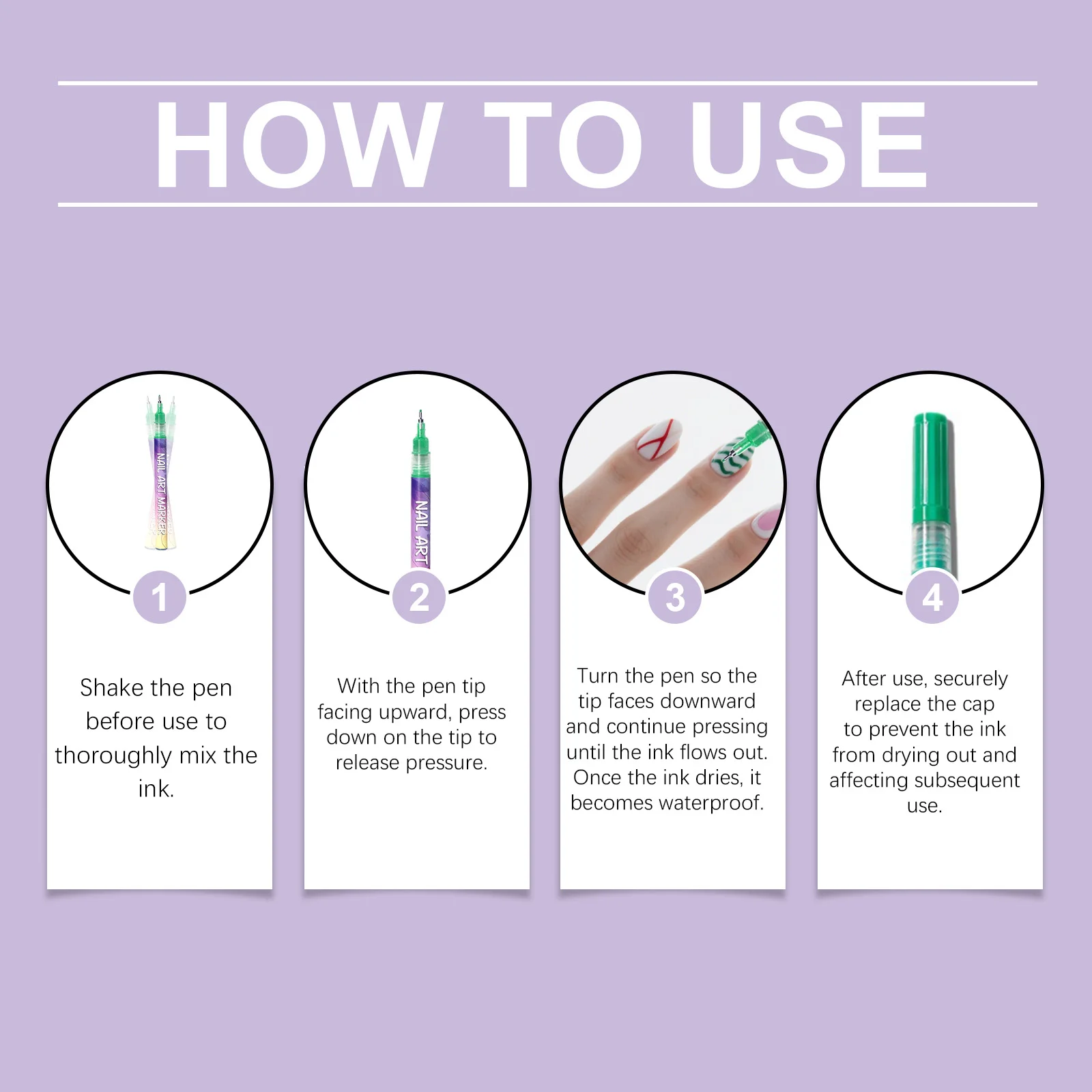 12 Colors Nail Art Pens Set DIY Graffiti Dotting Pen for Salon Manicure Tools(A)
12 Colors Nail Art Pens Set DIY Graffiti Dotting Pen for Salon Manicure Tools(A)