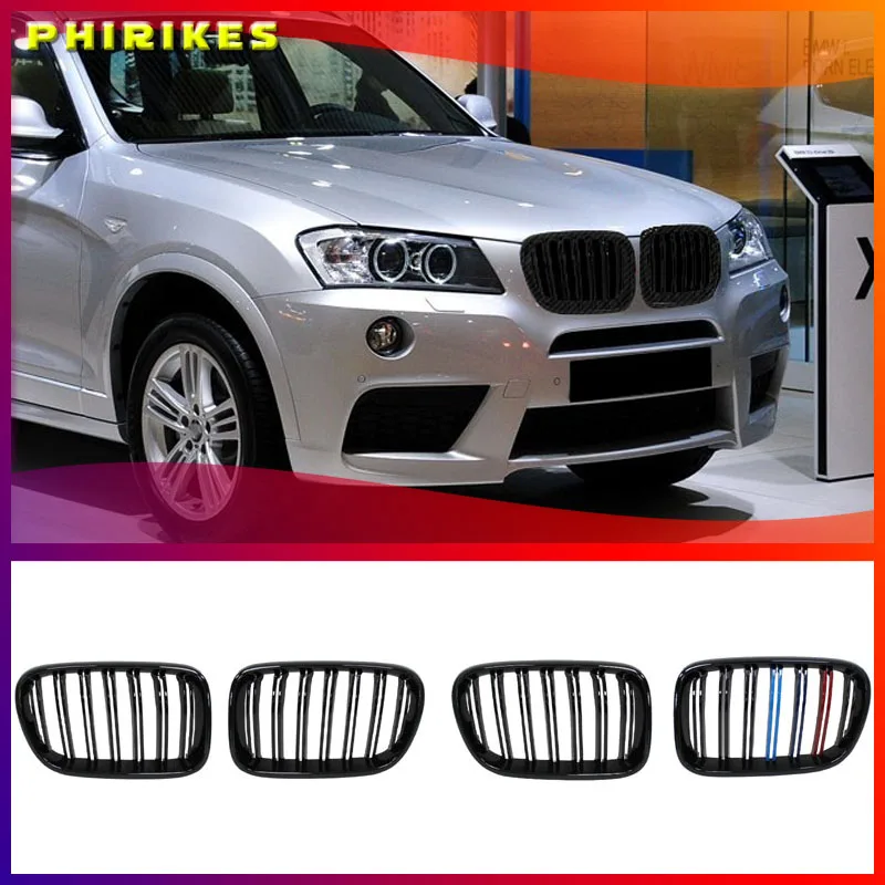 For BMW X3 F25 2010 2011 2012 2013 1Pair Front Kidney Grilles Matte Gloss Black Replacement Racing Bumper
For BMW X3 F25 2010 2011 2012 2013 1Pair Front Kidney Grilles Matte Gloss Black Replacement Racing Bumper