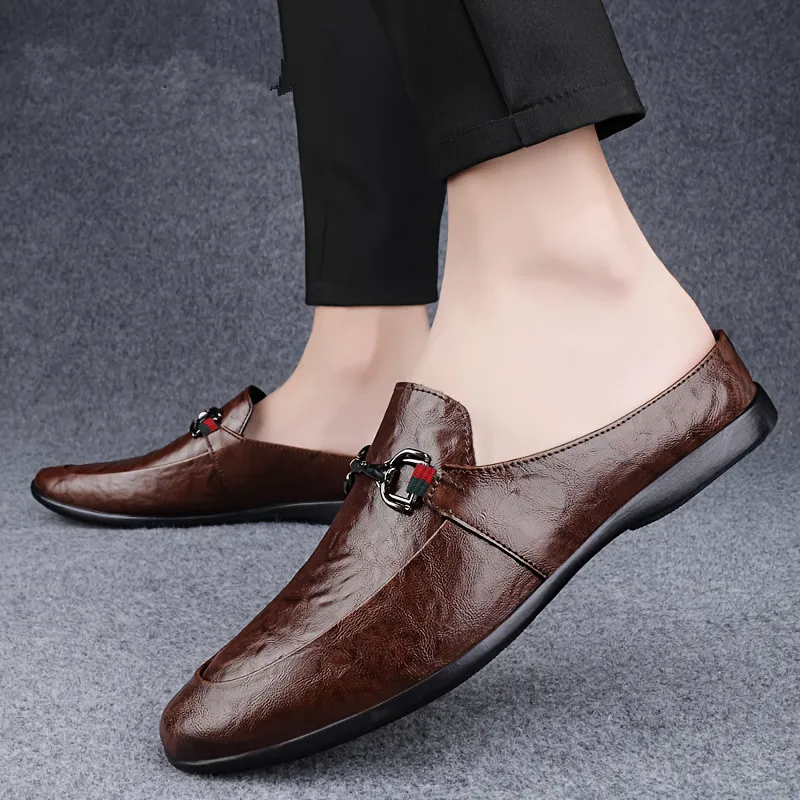 2026 Summer New Arrival Men's Leather Shoes, Breathable Fashion Closed Toe Mule Slippers, Versatile Casual Footwear
2026 Summer New Arrival Men's Leather Shoes, Breathable Fashion Closed Toe Mule Slippers, Versatile Casual Footwear