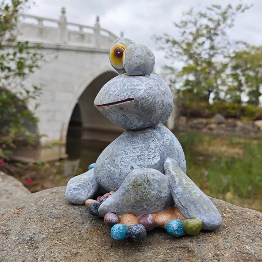 Creative Resin Frog Statue Cartoon Handicraft Miniatures Figurine Cute Garden Ornament Gift
Creative Resin Frog Statue Cartoon Handicraft Miniatures Figurine Cute Garden Ornament Gift