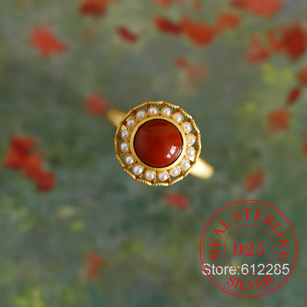 925 Sterling Silver Jewelry 18K Gold Plated Natural Agate Rotatable Spinner Finger Rings for Women Wedding Party Jewelry Gift
925 Sterling Silver Jewelry 18K Gold Plated Natural Agate Rotatable Spinner Finger Rings for Women Wedding Party Jewelry Gift