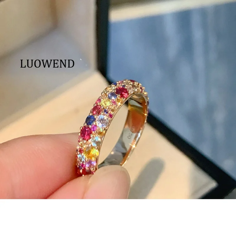 Кольца LUOWEND из 100% желтого золота 18 карат, натуральный цвет, сапфир, обручальное кольцо, роскошный элегантный дизайн, ювелирные изделия для вечеринок для женщин
Кольца LUOWEND из 100% желтого золота 18 карат, натуральный цвет, сапфир, обручальное кольцо, роскошный элегантный дизайн, ювелирные изделия для вечеринок для женщин