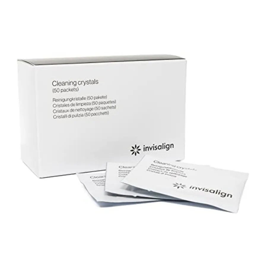 Кристаллы для чистки INVISALIGN для прозрачных элайнеров и ретейнеров, 50 пакетиков
Кристаллы для чистки INVISALIGN для прозрачных элайнеров и ретейнеров, 50 пакетиков