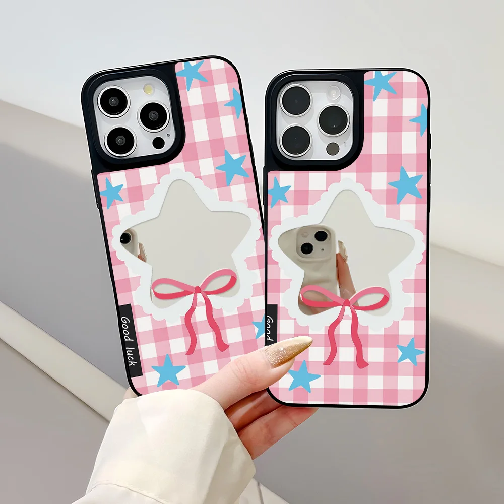Mirror Finish Phone Case for Apple iPhone 17 16 15 14 13 12 11 Pro Max 17 Air Cases Pink-White Plaid Base Blue Stars White Lace
Mirror Finish Phone Case for Apple iPhone 17 16 15 14 13 12 11 Pro Max 17 Air Cases Pink-White Plaid Base Blue Stars White Lace