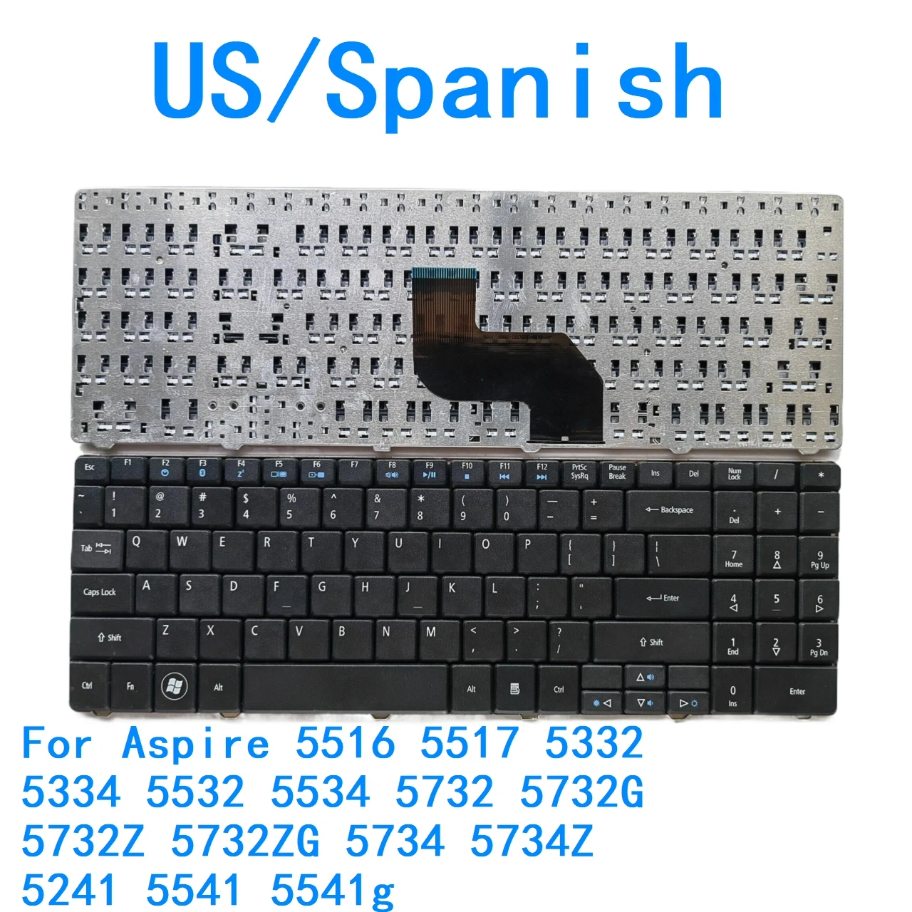 Новая испанская клавиатура США для Acer Aspire 5516 5517 5332 5334 5532 5534 5732 5732G 5732Z 5732ZG 5734 5734Z 5241 5541 5541g
Новая испанская клавиатура США для Acer Aspire 5516 5517 5332 5334 5532 5534 5732 5732G 5732Z 5732ZG 5734 5734Z 5241 5541 5541g